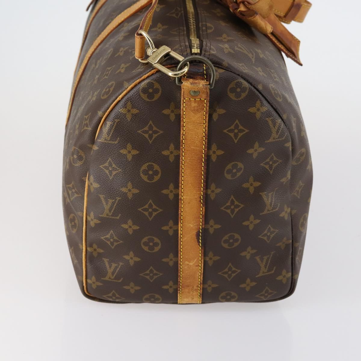 LOUIS VUITTON Monogram Keepall Bandouliere 50 Boston Bag M41416 LV Auth bs30888