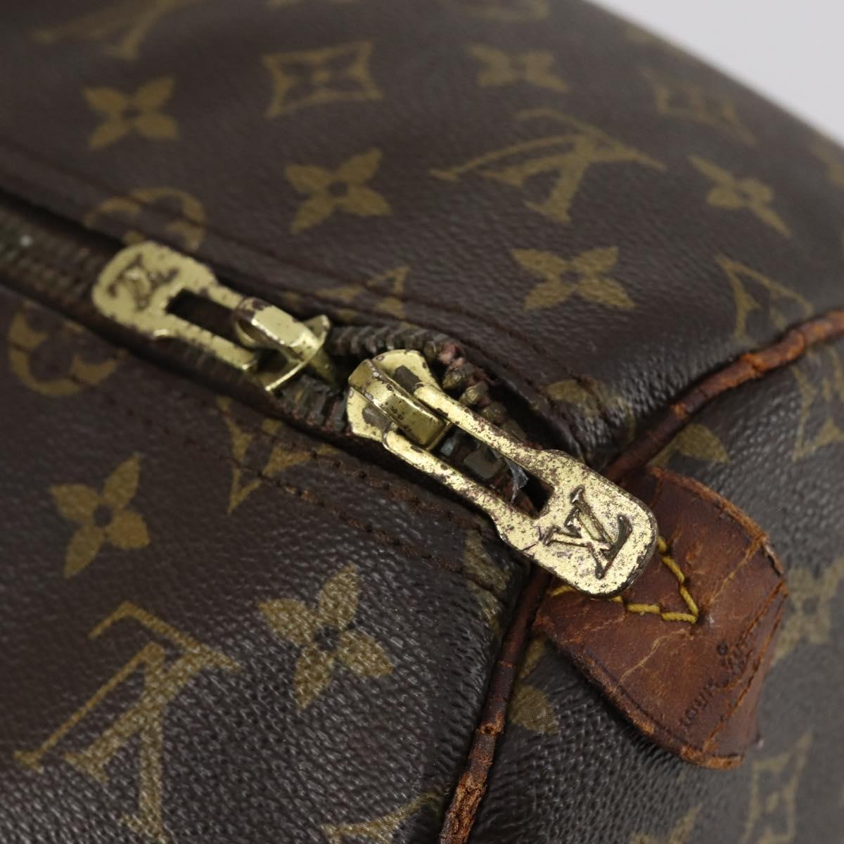 LOUIS VUITTON Monogram Keepall 55 Boston Bag M41424 LV Auth bs30890