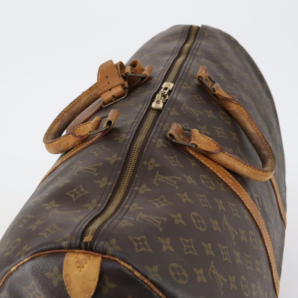 LOUIS VUITTON Monogram Keepall 60 Boston Bag M41422 LV Auth bs30892