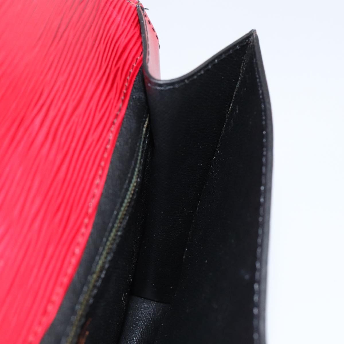 LOUIS VUITTON Epi Montaigne 23 Clutch Bag Red M52667 LV Auth bs30896