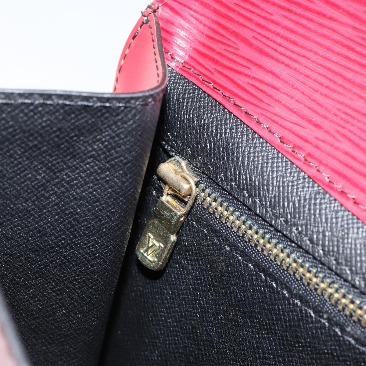 LOUIS VUITTON Epi Montaigne 23 Clutch Bag Red M52667 LV Auth bs30896