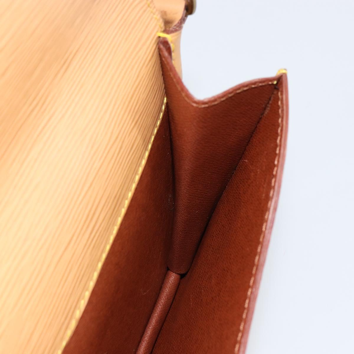 LOUIS VUITTON Epi Biface Hand Bag 2way Beige LV Auth bs30897