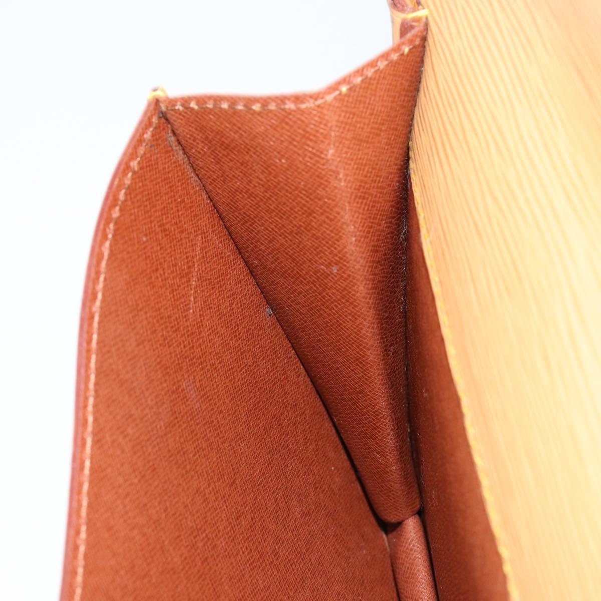 LOUIS VUITTON Epi Biface Hand Bag 2way Beige LV Auth bs30897