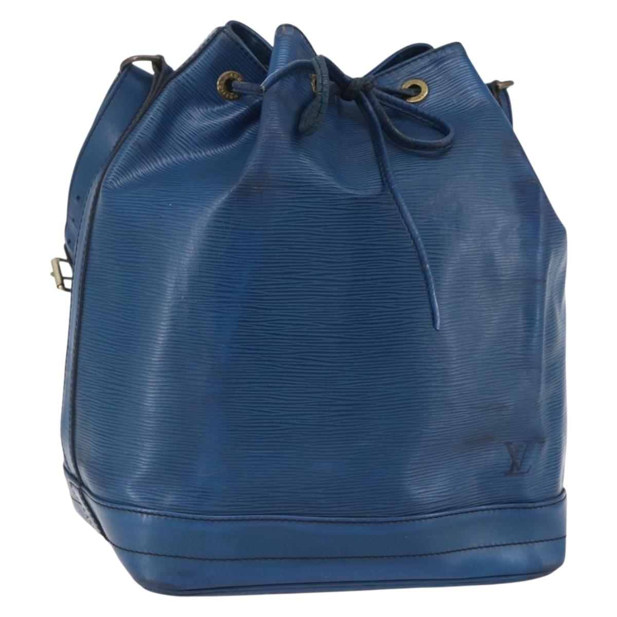 LOUIS VUITTON Epi Noe Shoulder Bag Toledo Blue M44005 LV Auth bs30898
