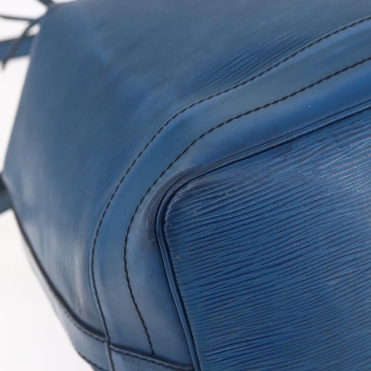 LOUIS VUITTON Epi Noe Shoulder Bag Toledo Blue M44005 LV Auth bs30898