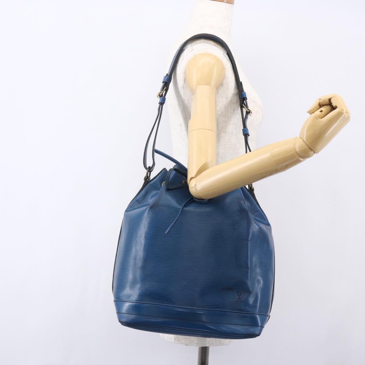 LOUIS VUITTON Epi Noe Shoulder Bag Toledo Blue M44005 LV Auth bs30898