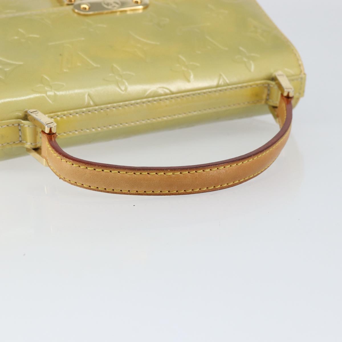 LOUIS VUITTON Monogram Vernis Spring Street Hand Bag Gris M91029 LV Auth bs30901