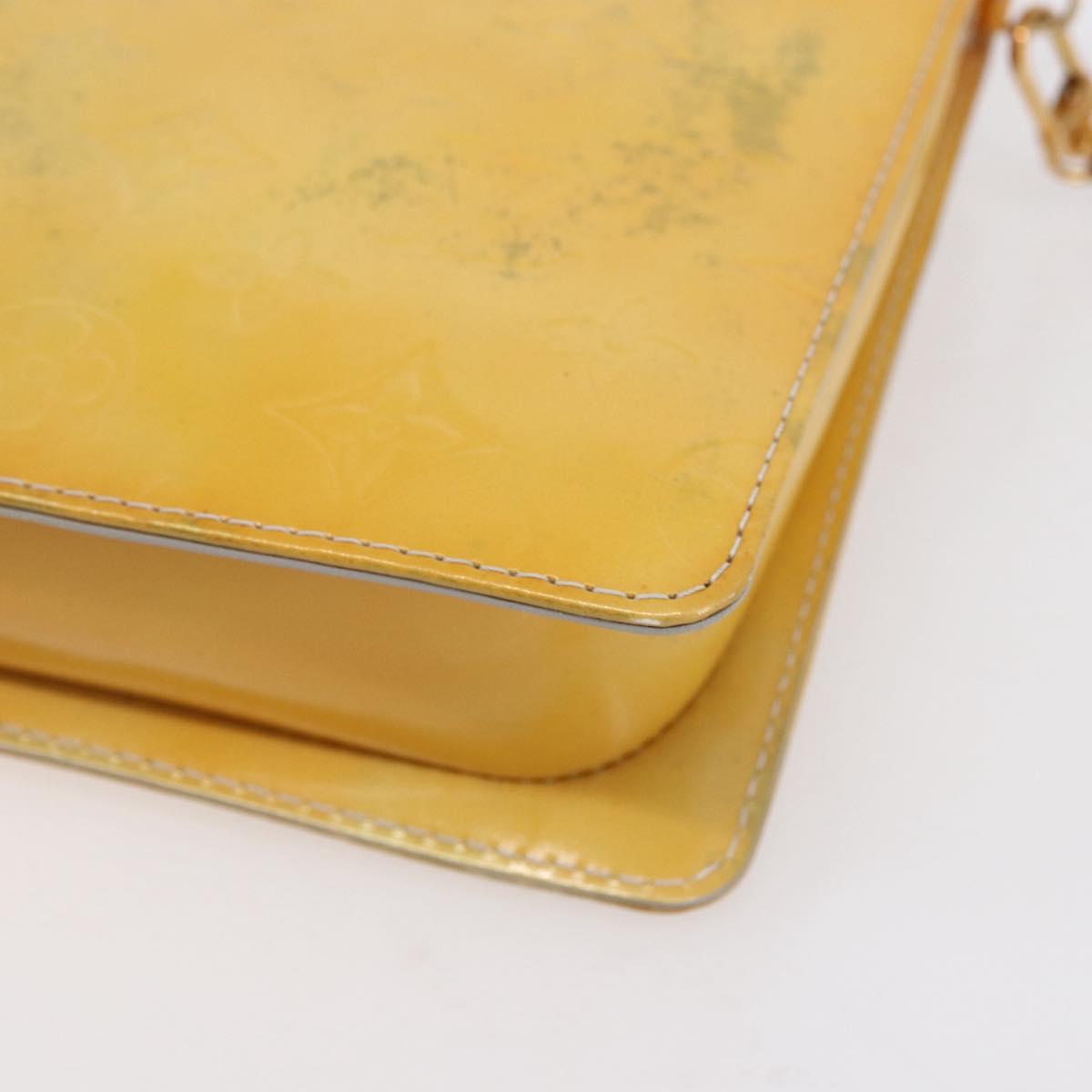 LOUIS VUITTON Monogram Vernis Motto Accessory Pouch Gris M91030 LV Auth bs30902