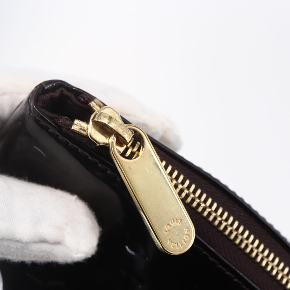 LOUIS VUITTON Monogram Vernis Bellevue PM Hand Bag Amarante M93585 Auth bs30904