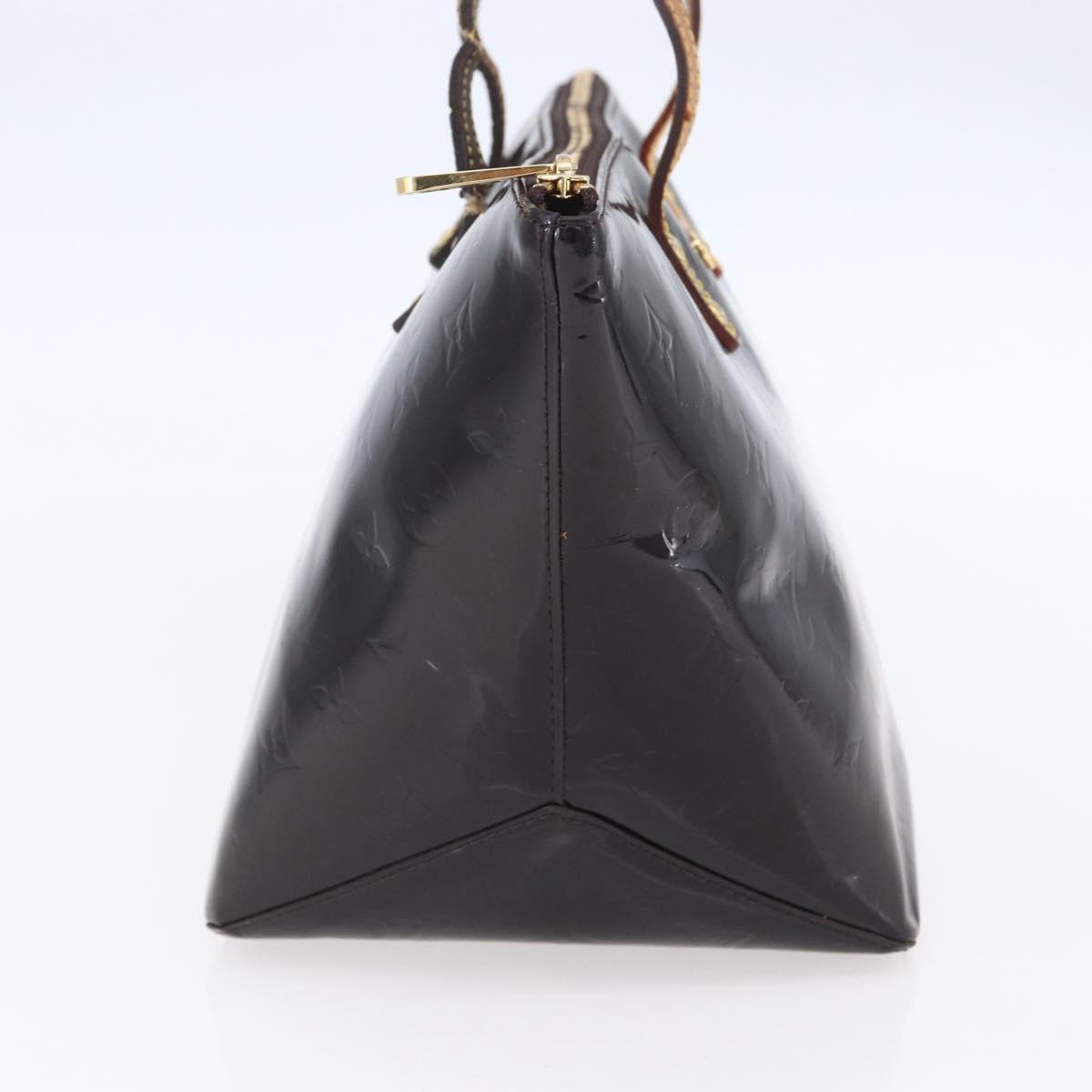 LOUIS VUITTON Monogram Vernis Bellevue PM Hand Bag Amarante M93585 Auth bs30904