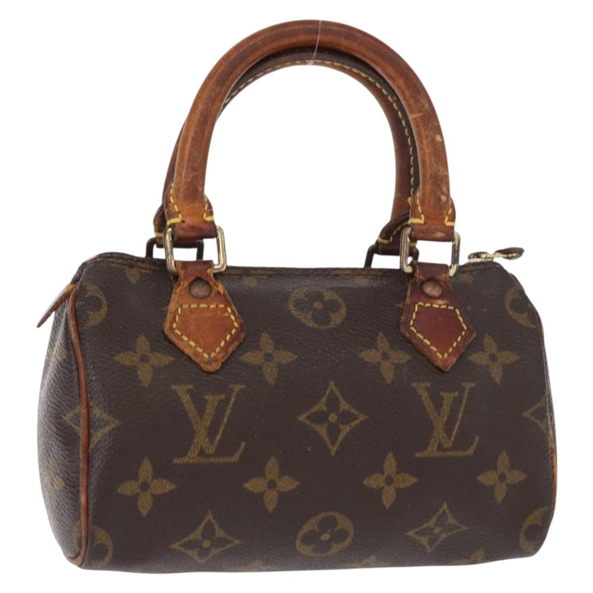 LOUIS VUITTON Monogram Mini Speedy Hand Bag M41534 LV Auth bs30907