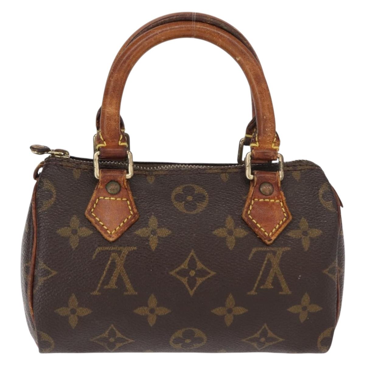 LOUIS VUITTON Monogram Mini Speedy Hand Bag M41534 LV Auth bs30907
