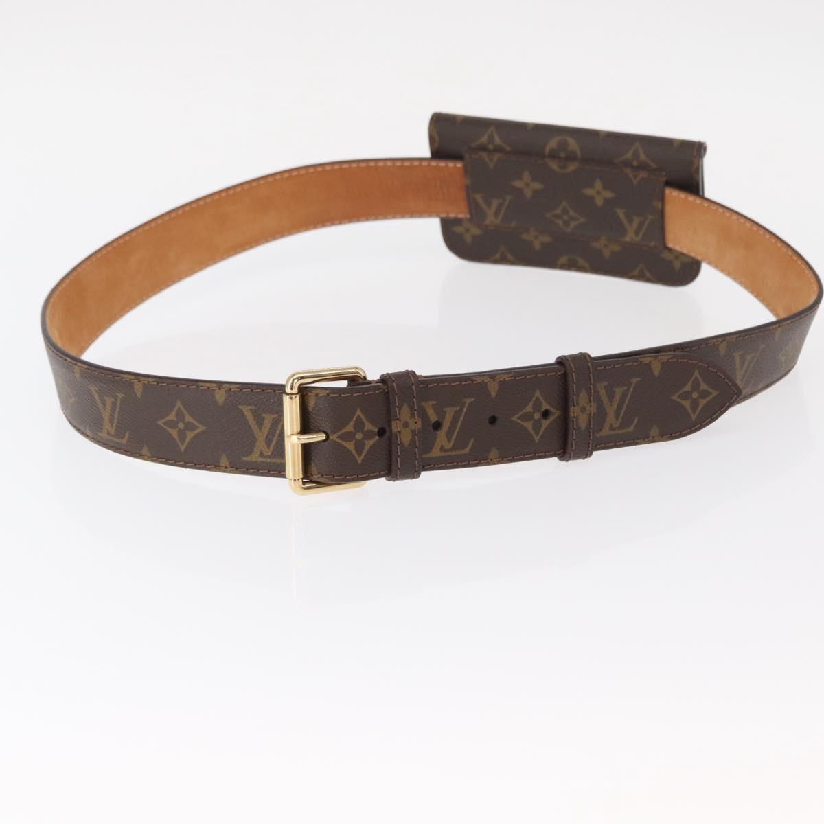LOUIS VUITTON Monogram Ceinture Pochette Waist Bag M6933U LV Auth bs30908