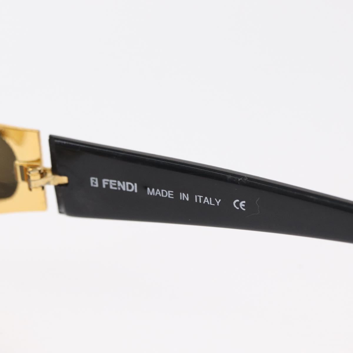 FENDI Sunglasses plastic Dark Brown Auth bs30921