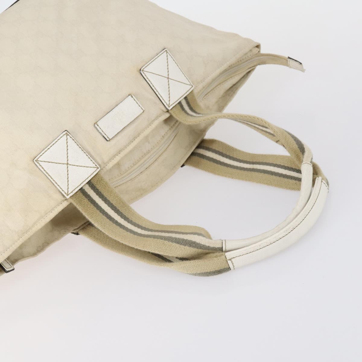 GUCCI GG Canvas Shoulder Bag Leather 3 Set Beige Auth bs30922