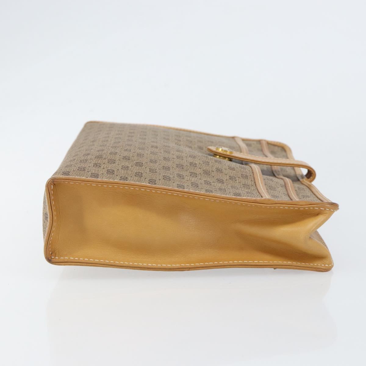 GUCCI Micro GG Supreme Bag PVC Leather Beige Gold 006 904 0555 Auth bs30930