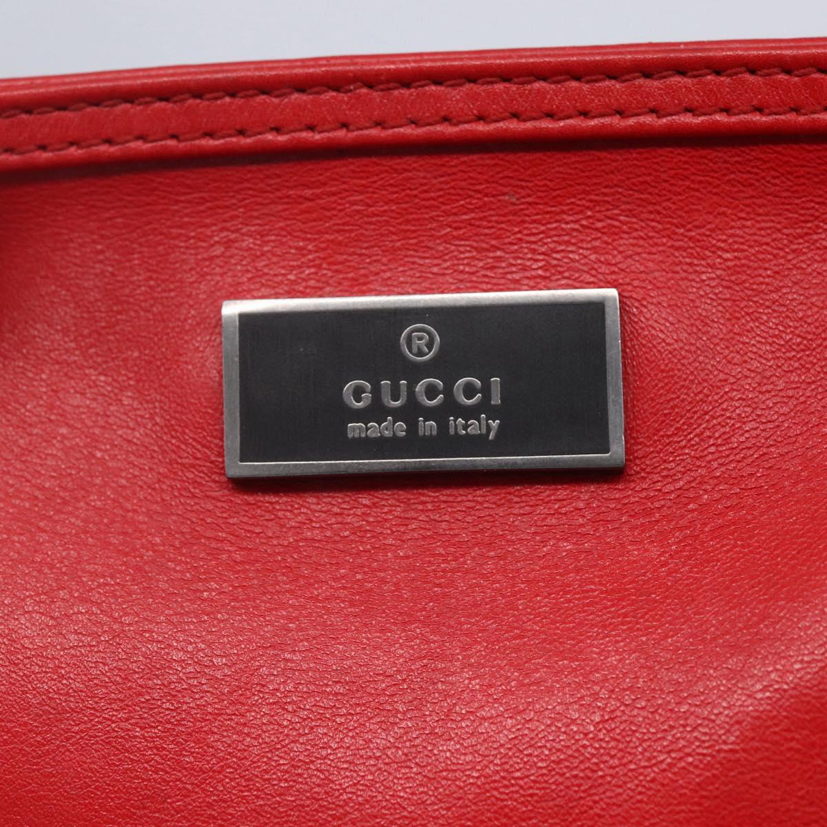 GUCCI Shoulder Bag Leather Red 039 0999 1669 Auth bs30931