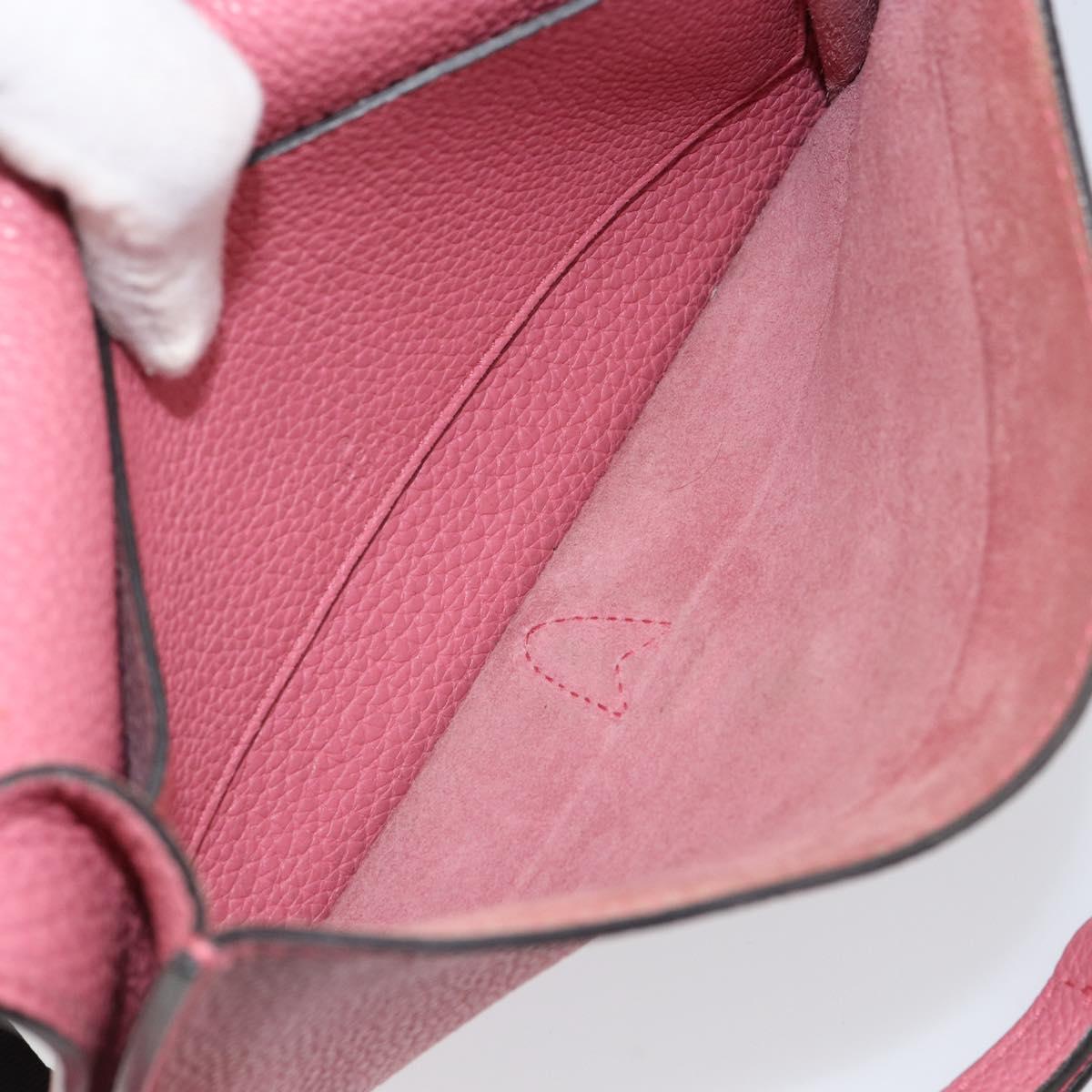 GUCCI New Jackie Shoulder Bag Leather Pink Silver Auth bs30932