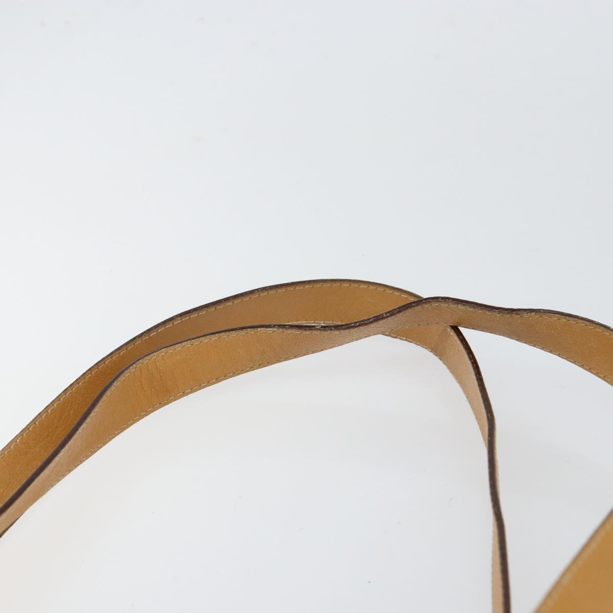 GUCCI Micro GG Supreme Tote Bag PVC Beige Gold Auth bs30935