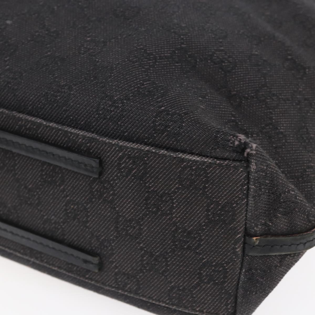 GUCCI GG Canvas Tote Bag Black 101341 Auth bs30942