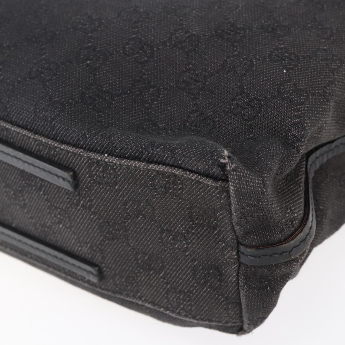 GUCCI GG Canvas Tote Bag Black 101341 Auth bs30942