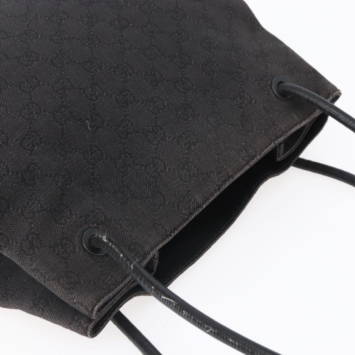 GUCCI GG Canvas Tote Bag Black 101341 Auth bs30942