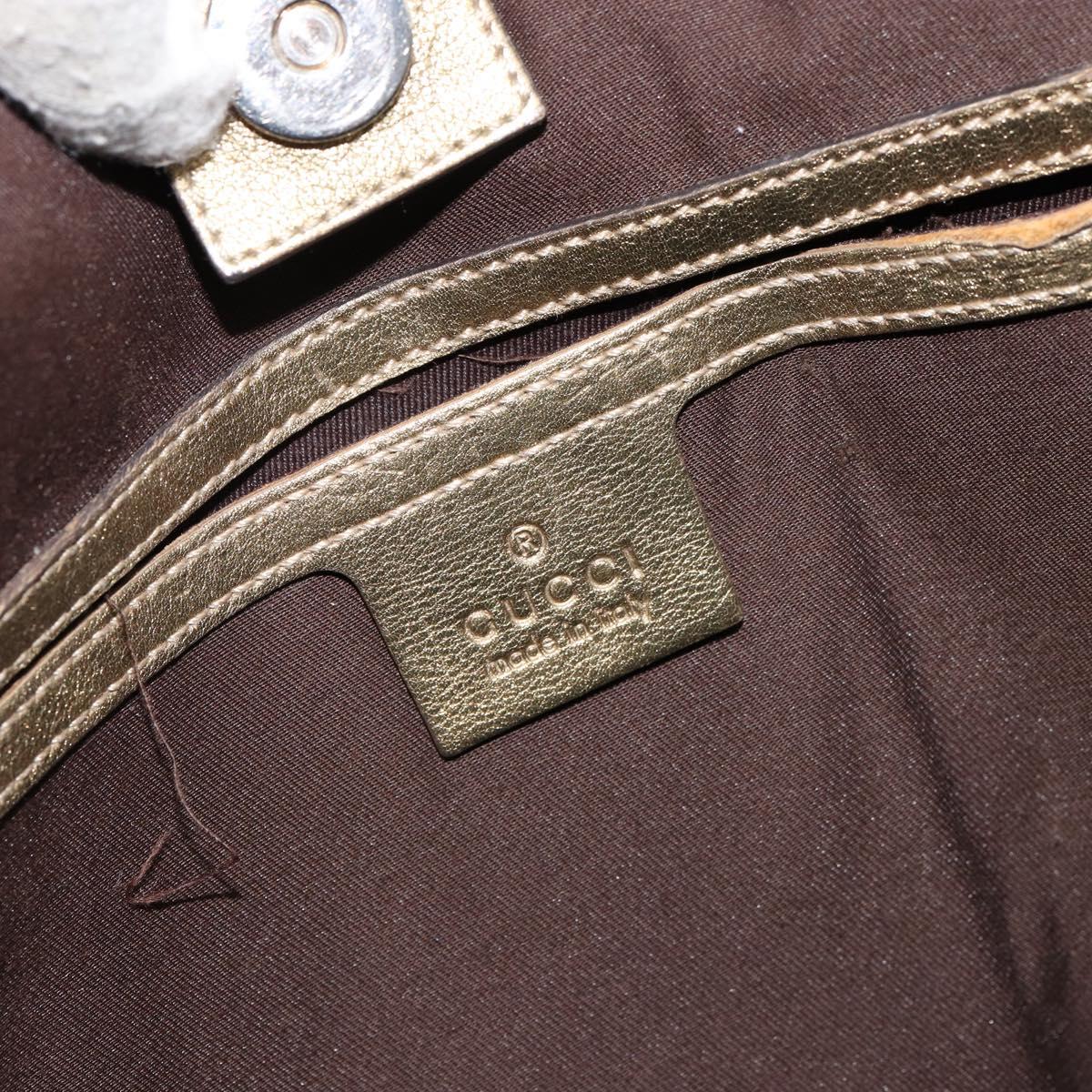 GUCCI GG Crystal Tote Bag Coated Canvas Pink Gold 197953 Auth bs30946