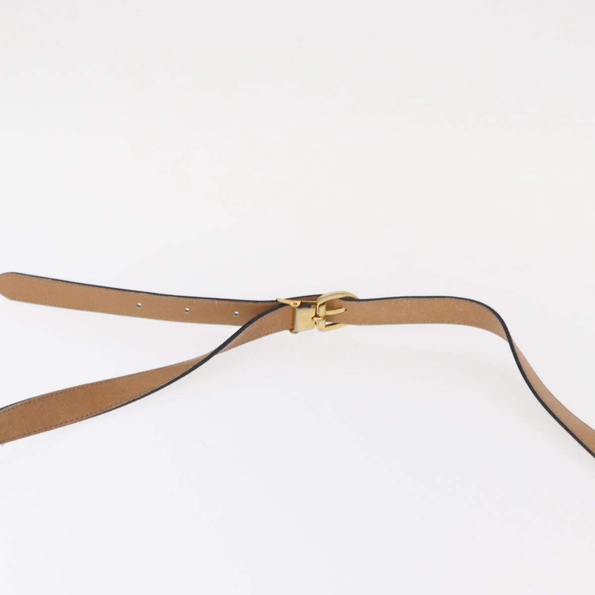 Christian Dior Shoulder Bag Leather Green gold Auth bs30968