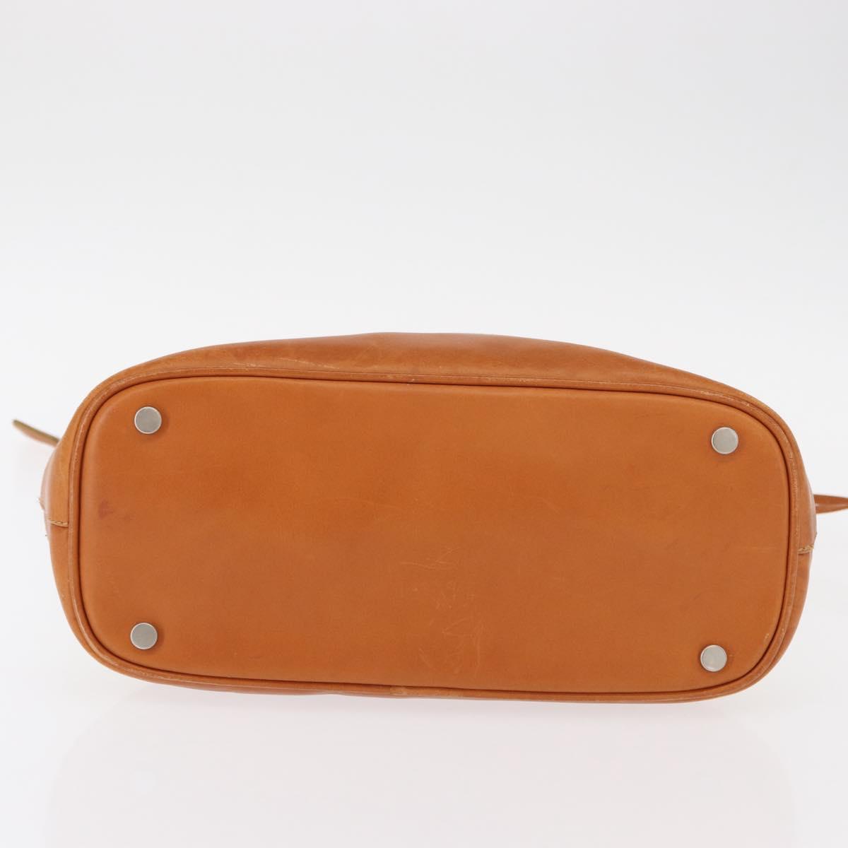 BURBERRY Hand Bag Canvas White Auth bs30981