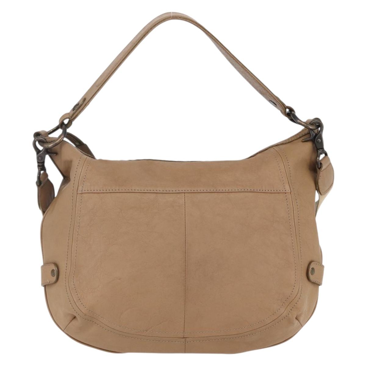 BURBERRY Blue Label Hand Bag Leather 2way Brown Auth bs30982