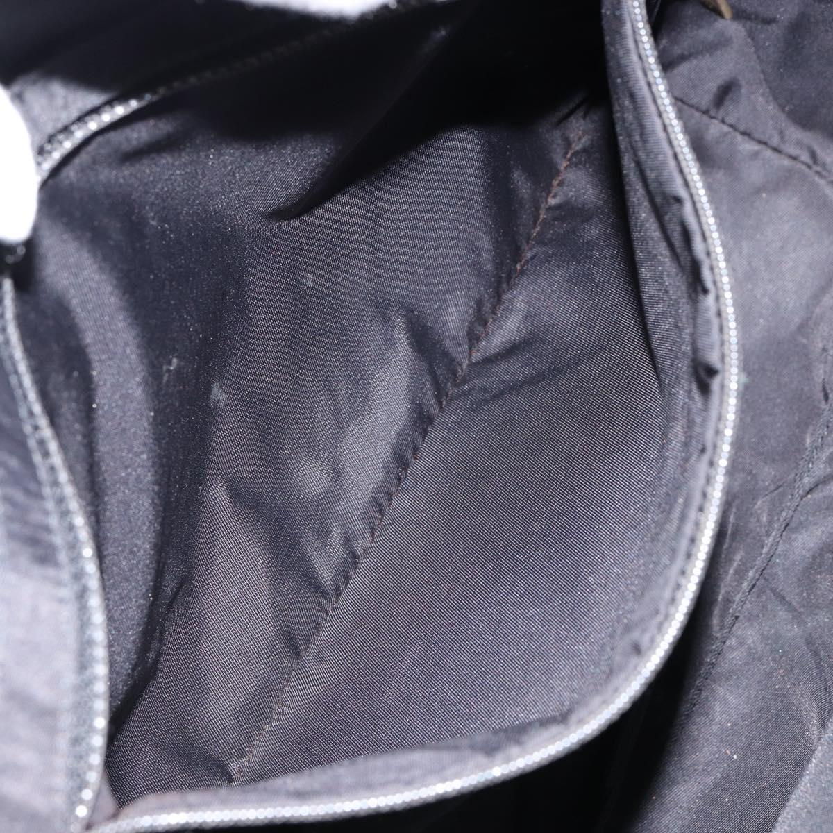 CHANEL New Travel Line Tote Bag Nylon Black gold CC Auth bs30985