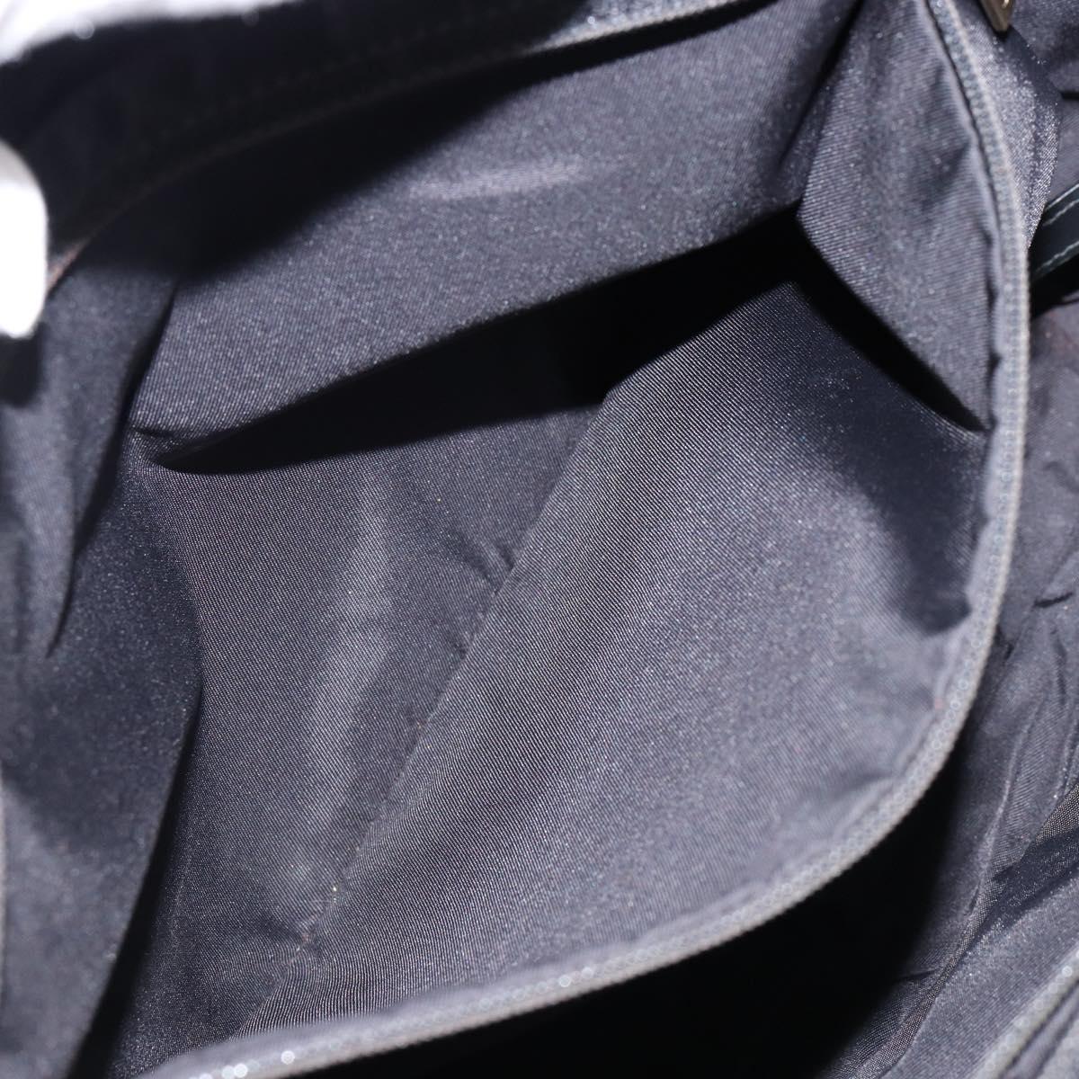 CHANEL New Travel Line Tote Bag Nylon Black gold CC Auth bs30985