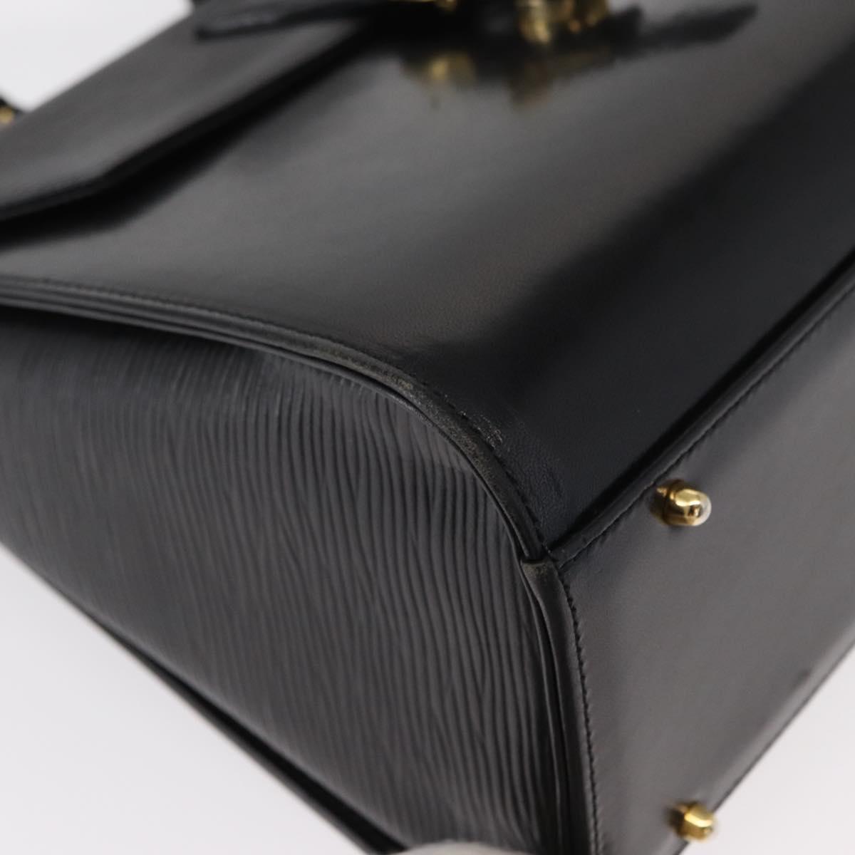 VALENTINO Hand Bag Leather 2way Black Gold Auth bs31010