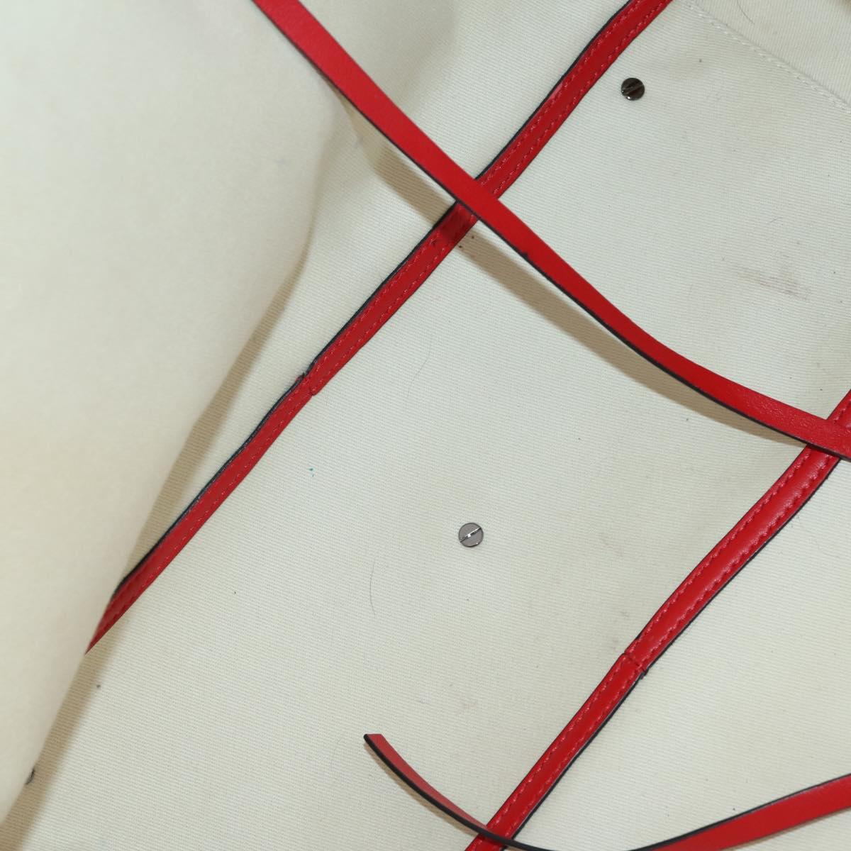 VALENTINO Tote Bag Canvas 2way White Auth bs31013