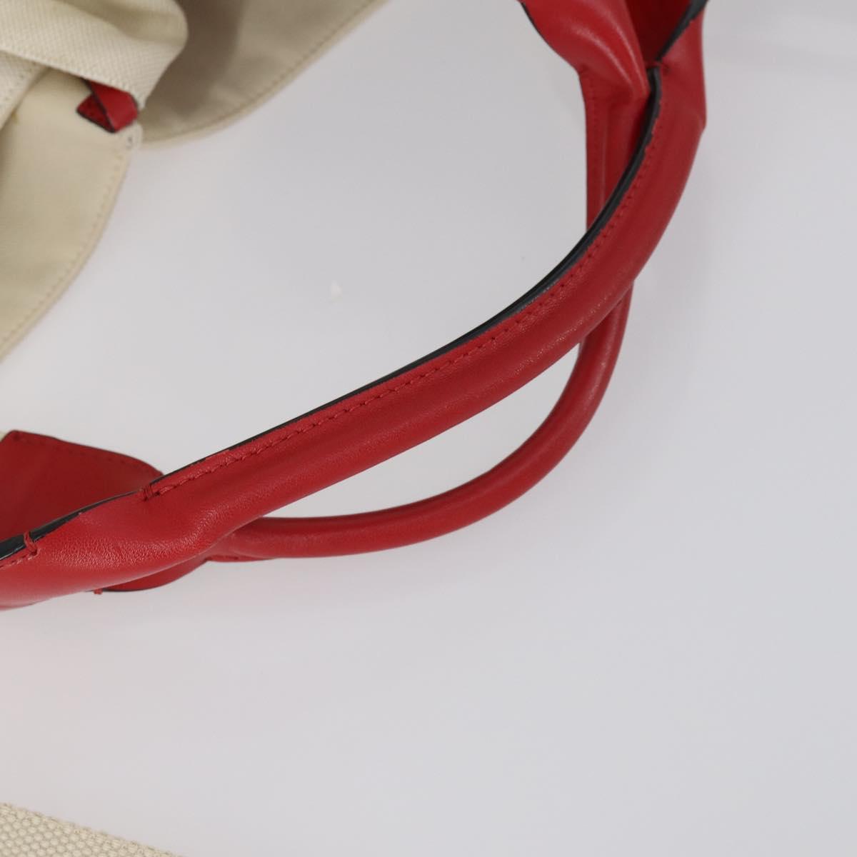 VALENTINO Tote Bag Canvas 2way White Auth bs31013