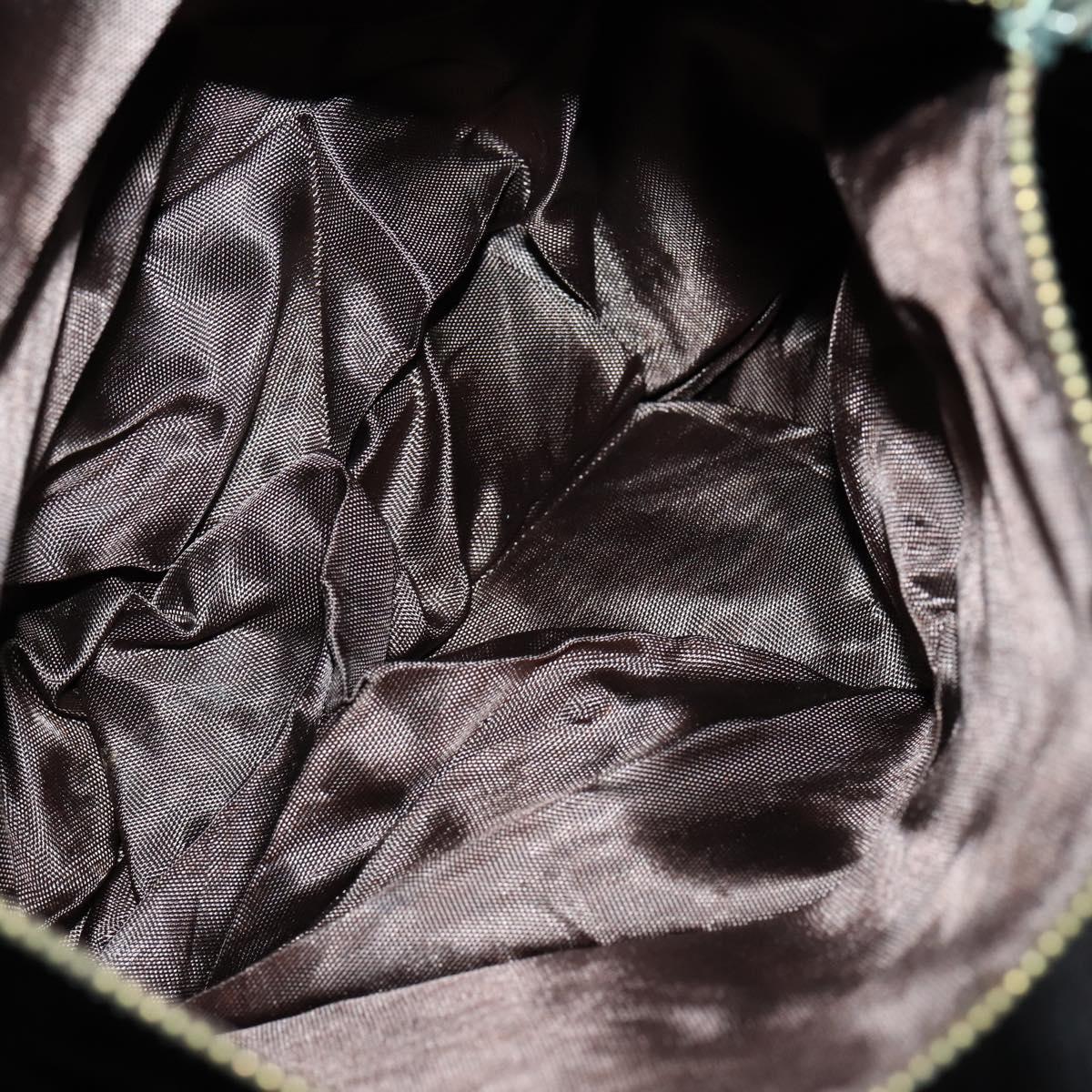 CELINE C Sulky Boston Bag Canvas Brown Gold Auth bs31027