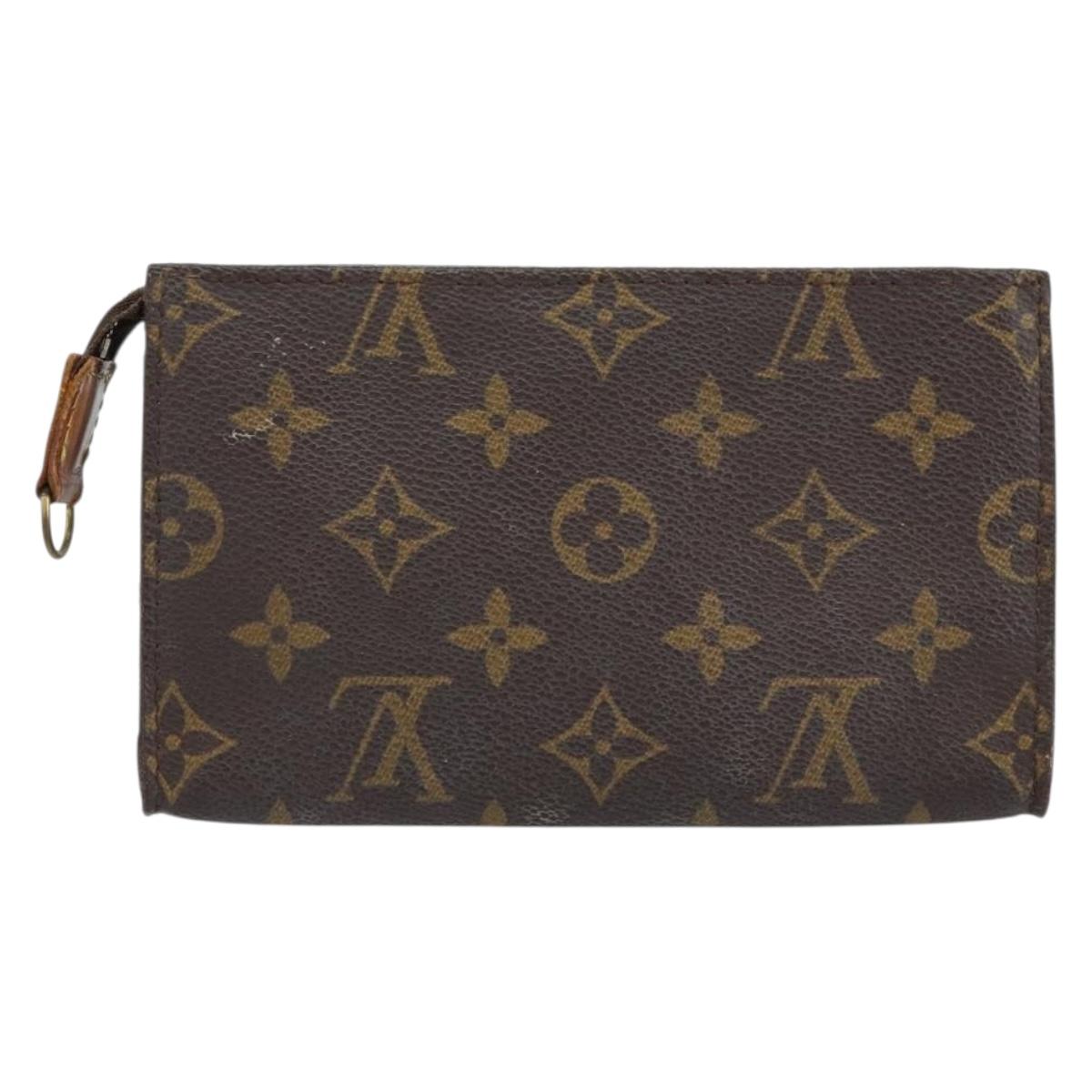 LOUIS VUITTON Monogram Bucket PM Accessory Pouch LV Auth bs31029