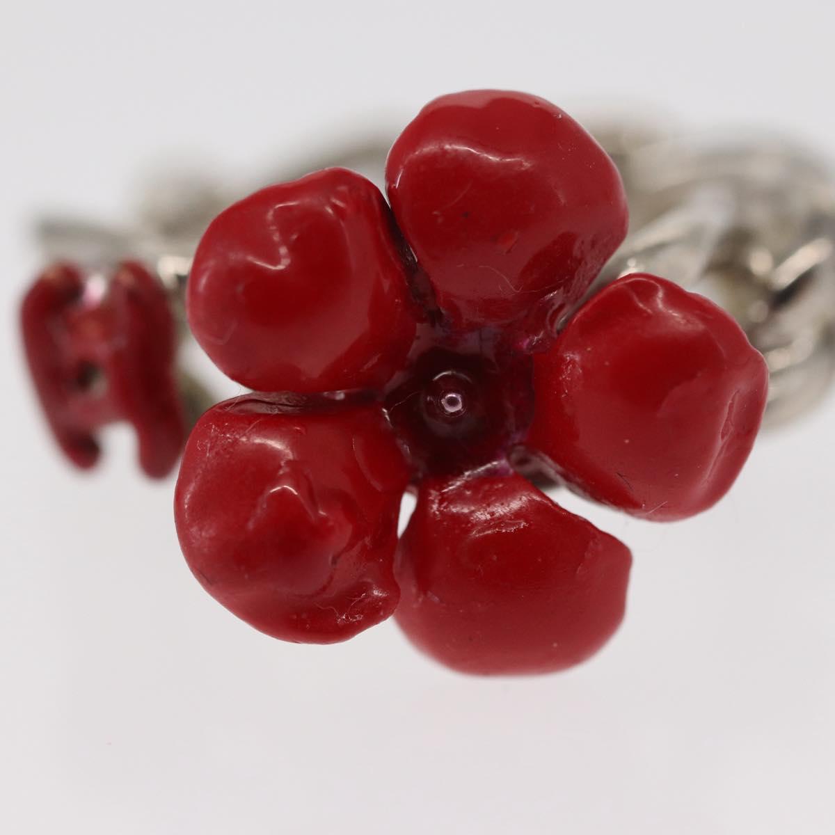 CHANEL Ring metal Silver CC Auth bs31037