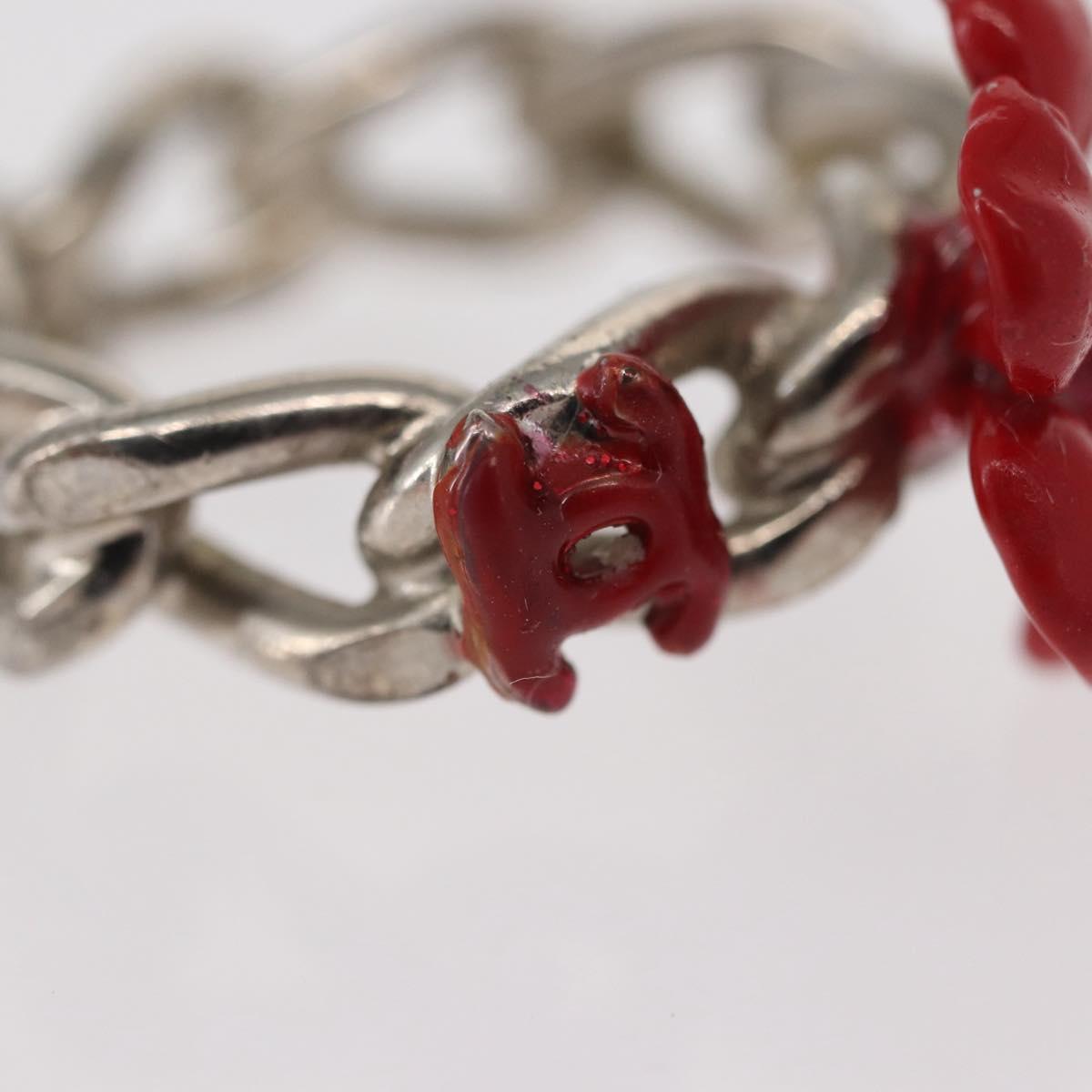 CHANEL Ring metal Silver CC Auth bs31037