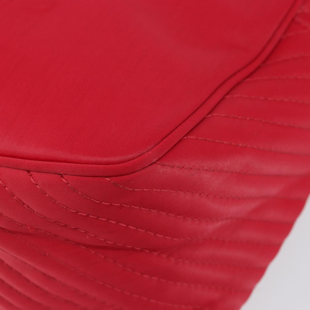 SAINT LAURENT Shoulder Bag Nylon Red Auth bs31041