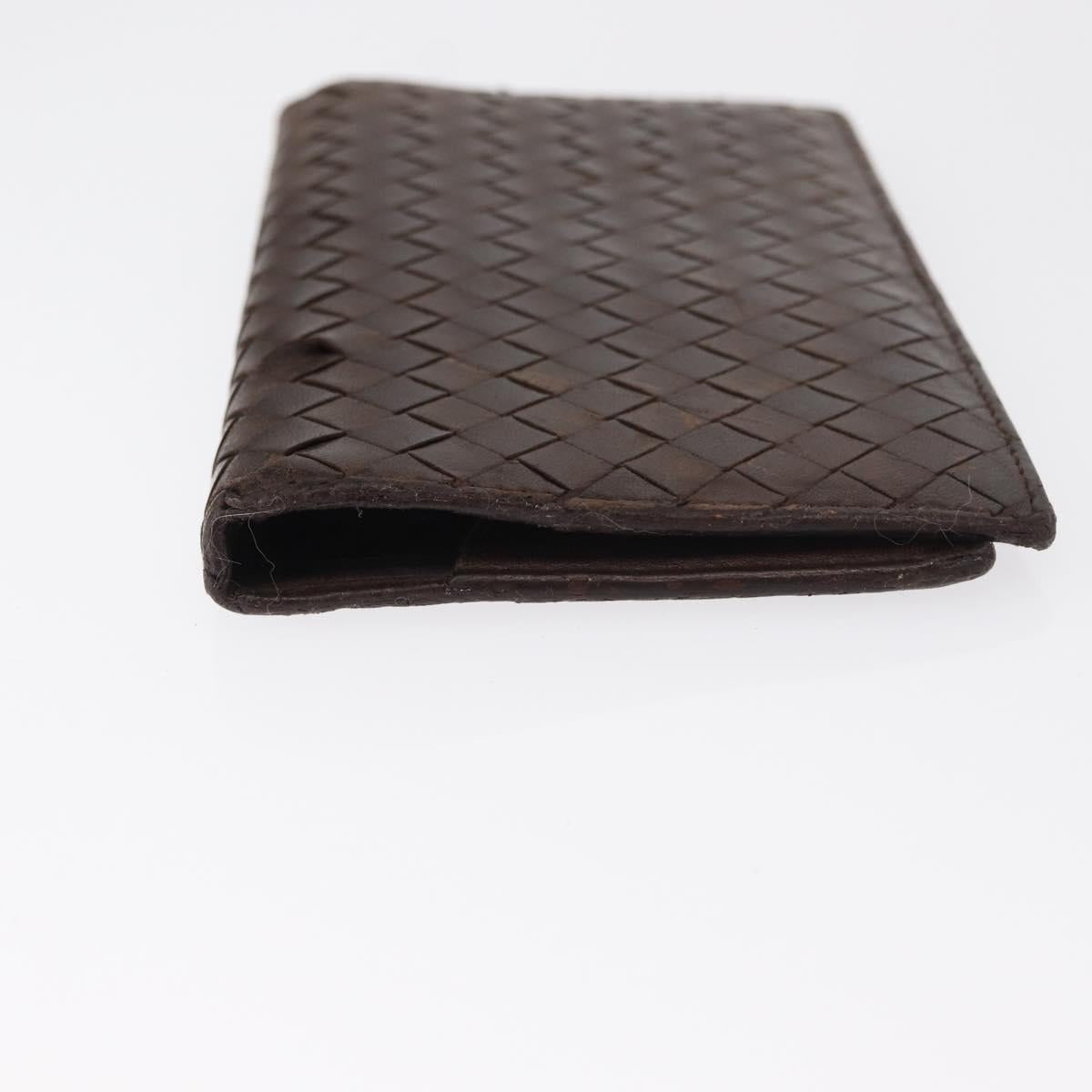 BOTTEGA VENETA INTRECCIATO Day Planner Cover Leather Brown Auth bs31043