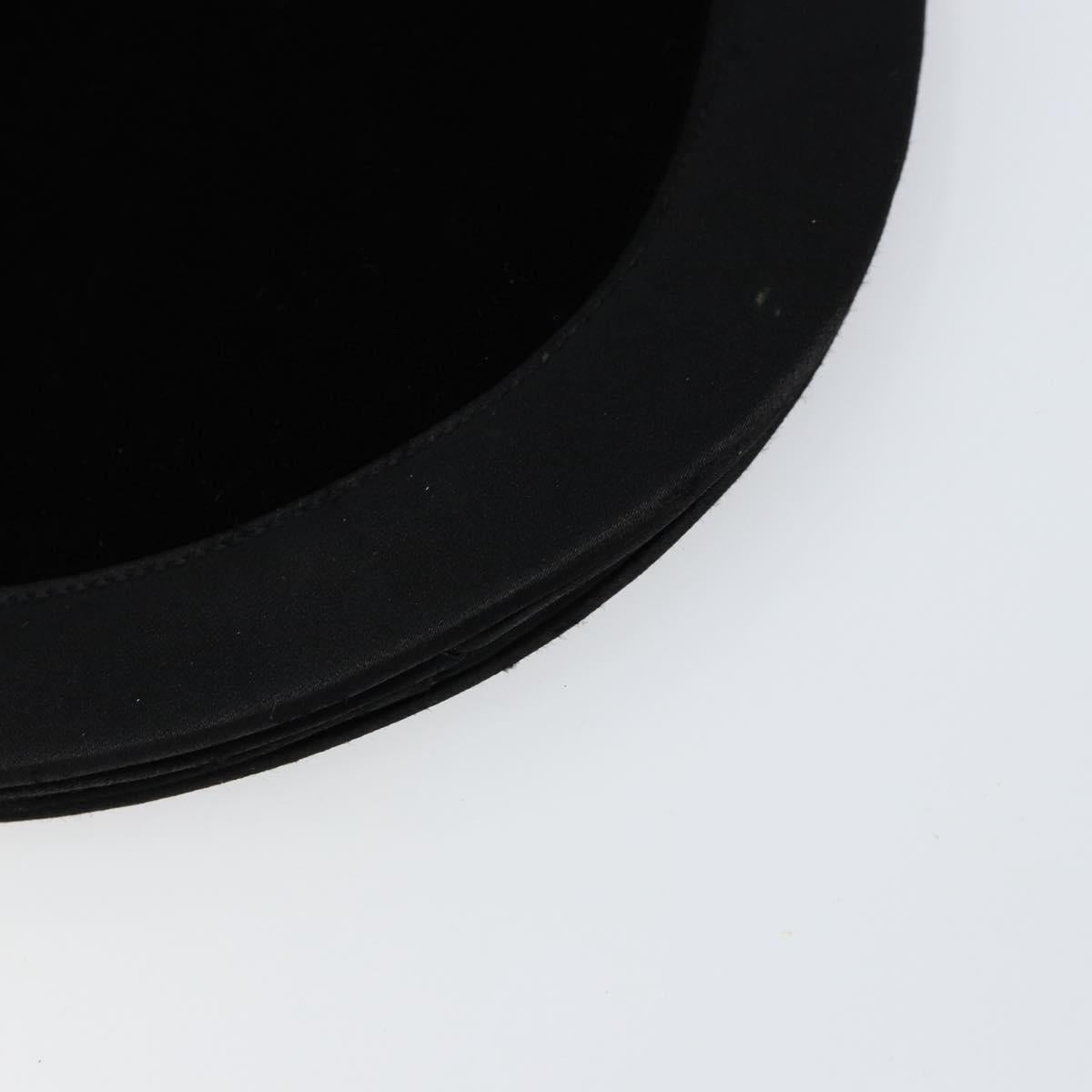 SAINT LAURENT Shoulder Bag Velor Black Gold Auth bs31045