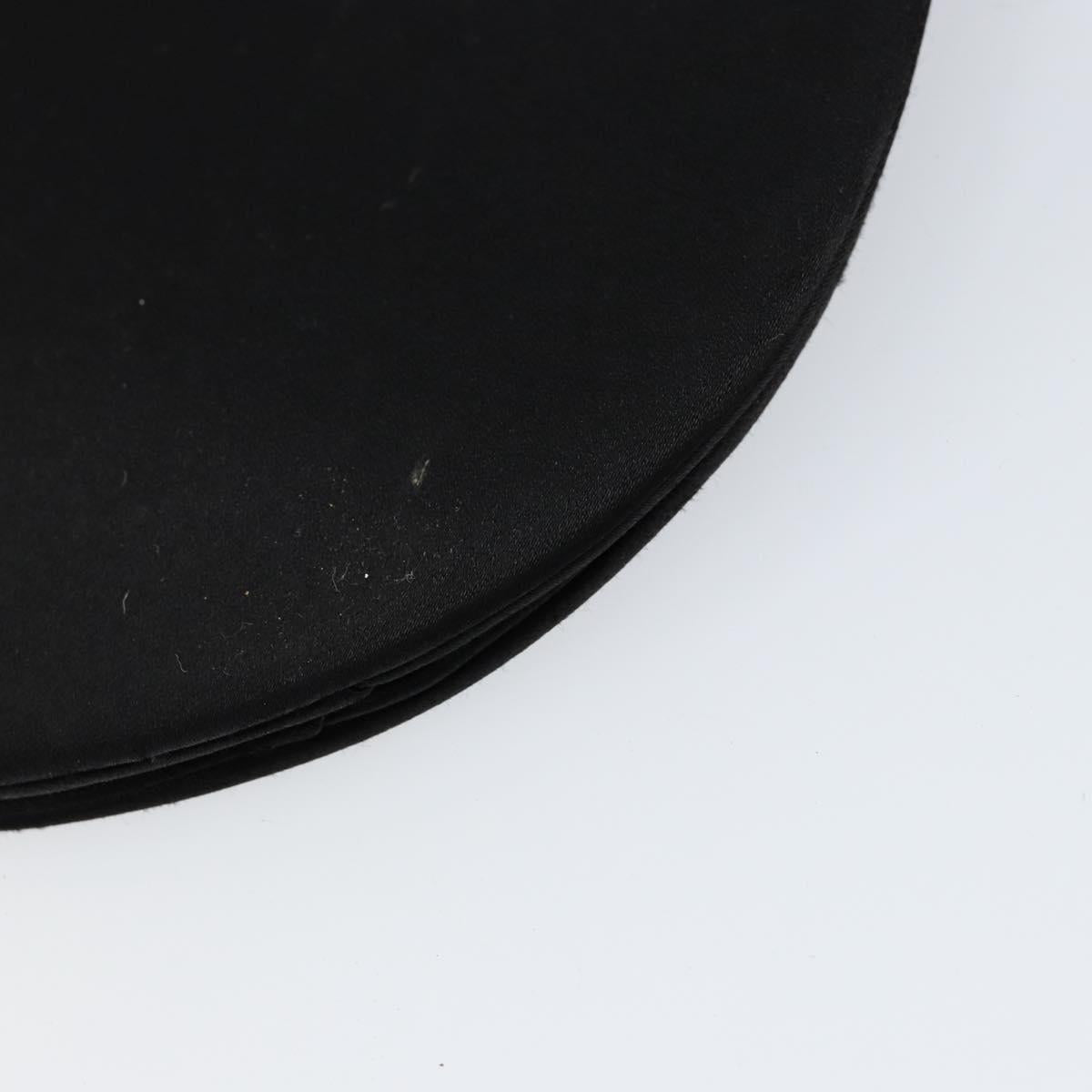 SAINT LAURENT Shoulder Bag Velor Black Gold Auth bs31045