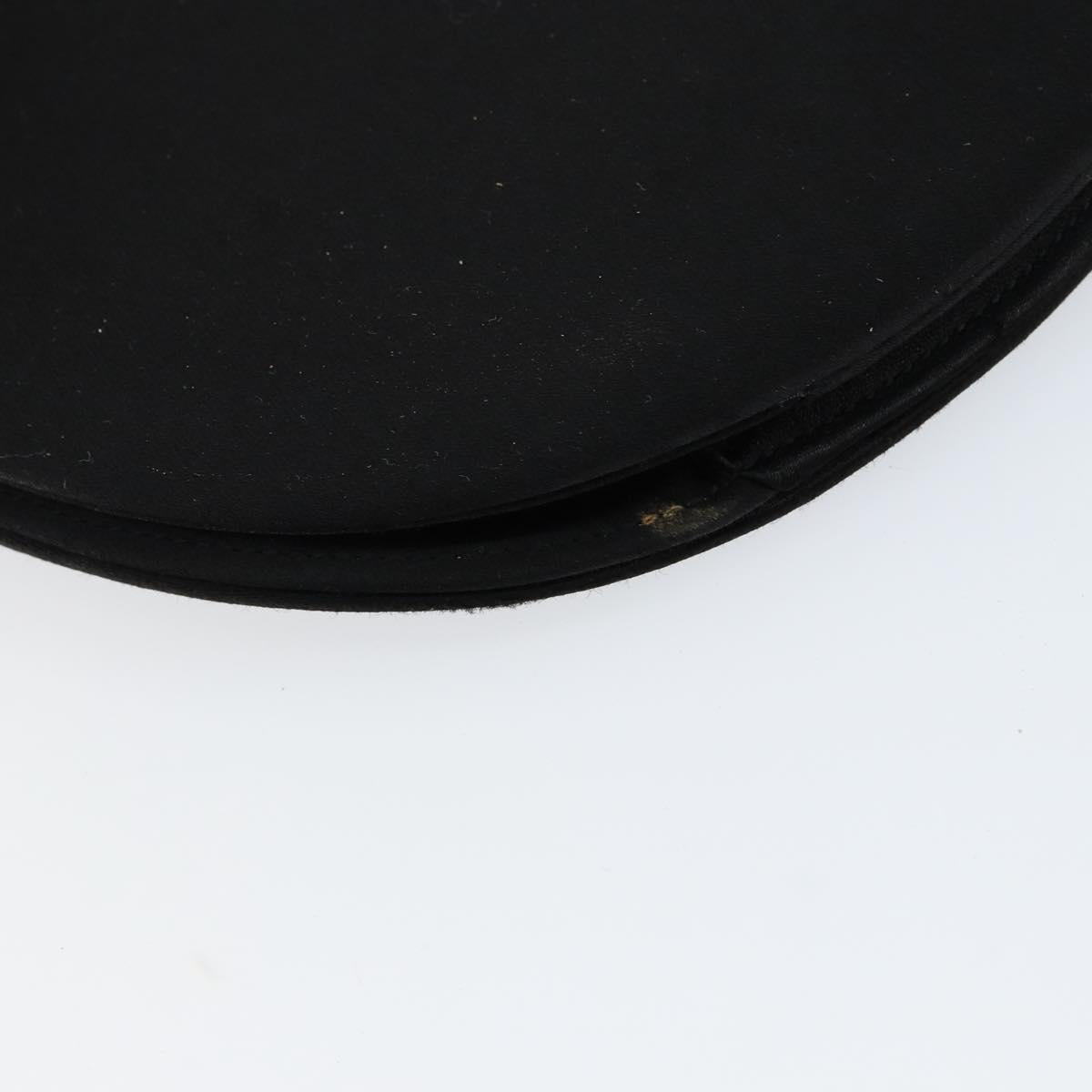 SAINT LAURENT Shoulder Bag Velor Black Gold Auth bs31045