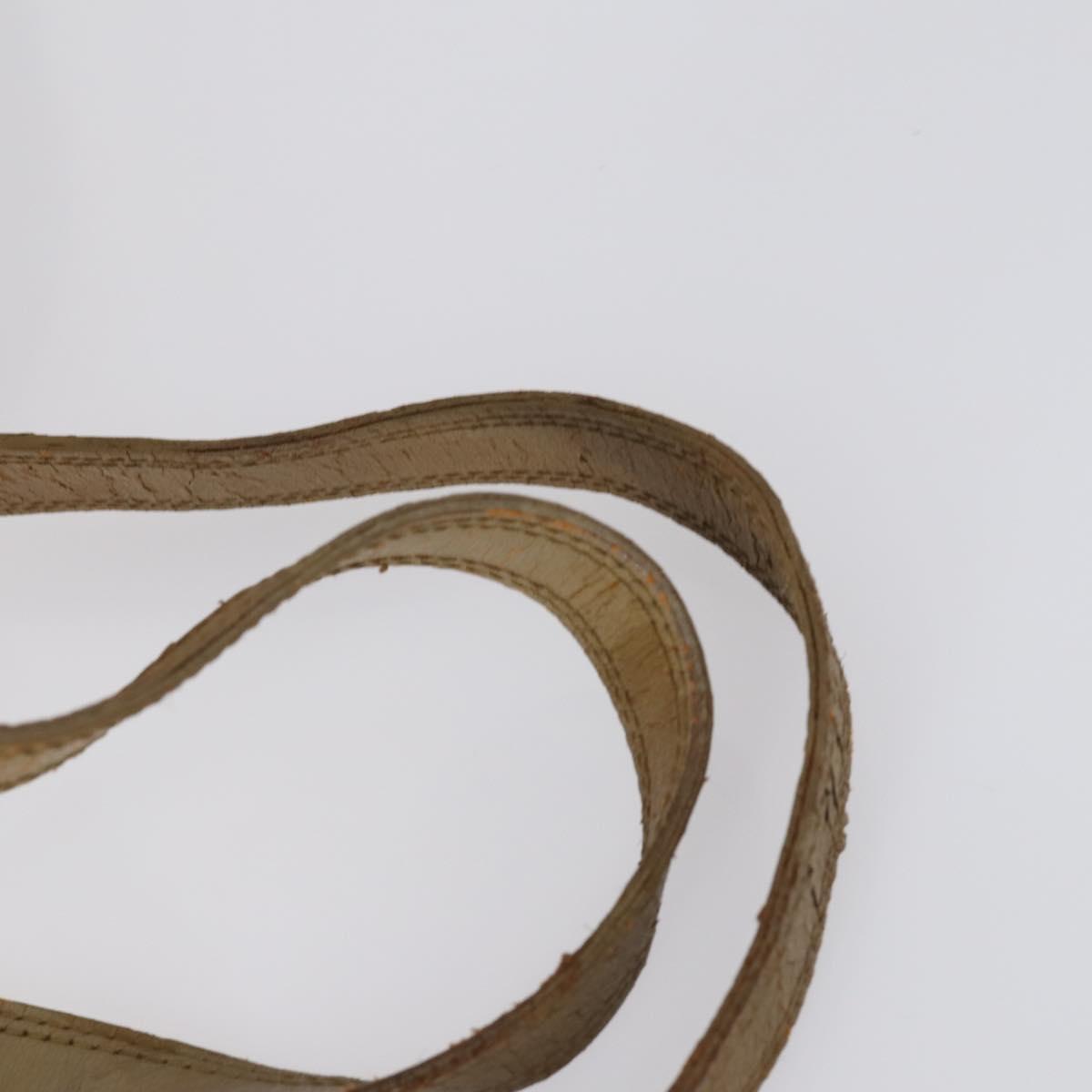 SAINT LAURENT Shoulder Bag Leather 2 Set Red Brown Auth bs31054