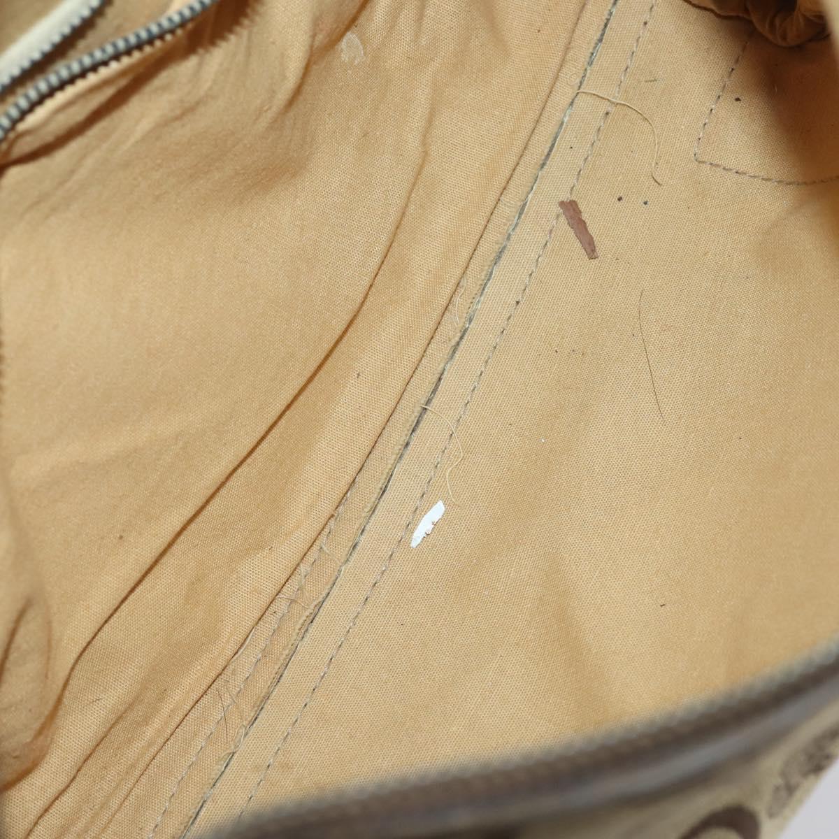 CELINE Macadam Canvas C Sulky Shoulder Bag 2 Set Beige Navy Auth bs31056