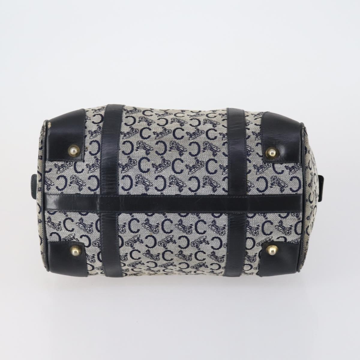 CELINE Macadam Canvas C Sulky Shoulder Bag 2 Set Beige Navy Auth bs31056