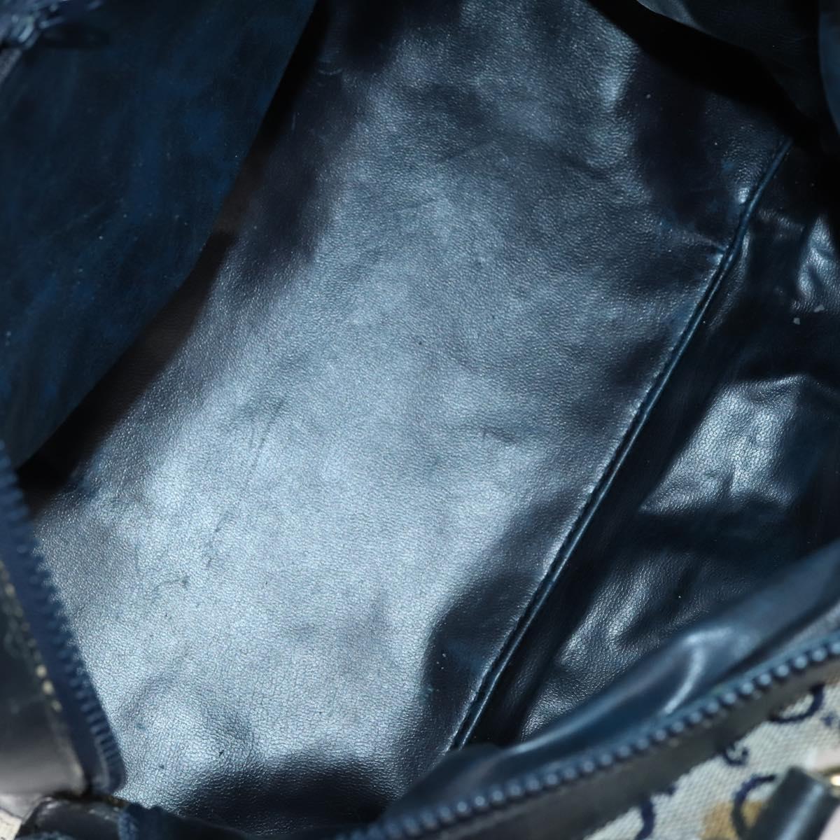 CELINE Macadam Canvas C Sulky Shoulder Bag 2 Set Beige Navy Auth bs31056