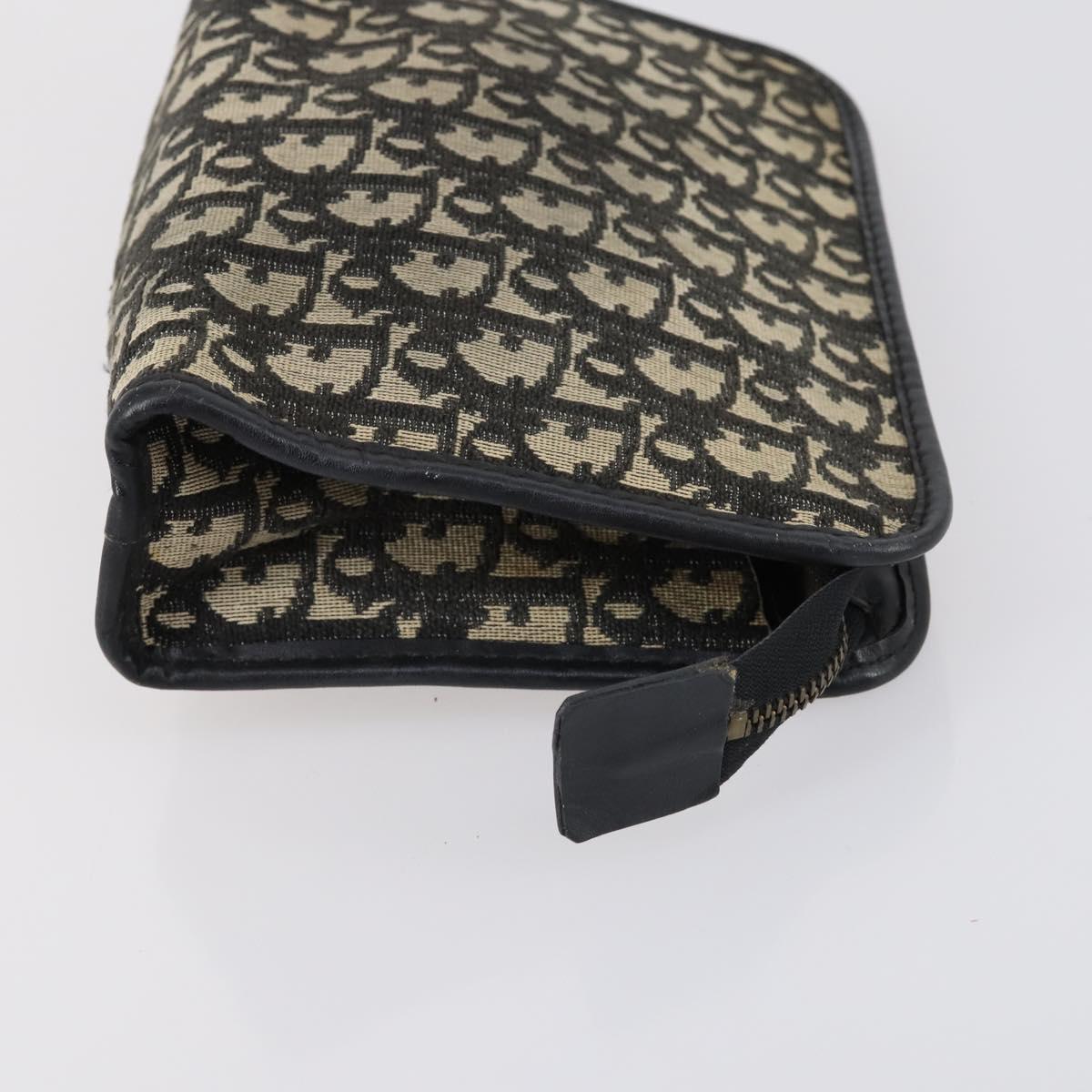 Christian Dior Trotter Canvas Shoulder Bag 2 Set Navy Brown Auth bs31057