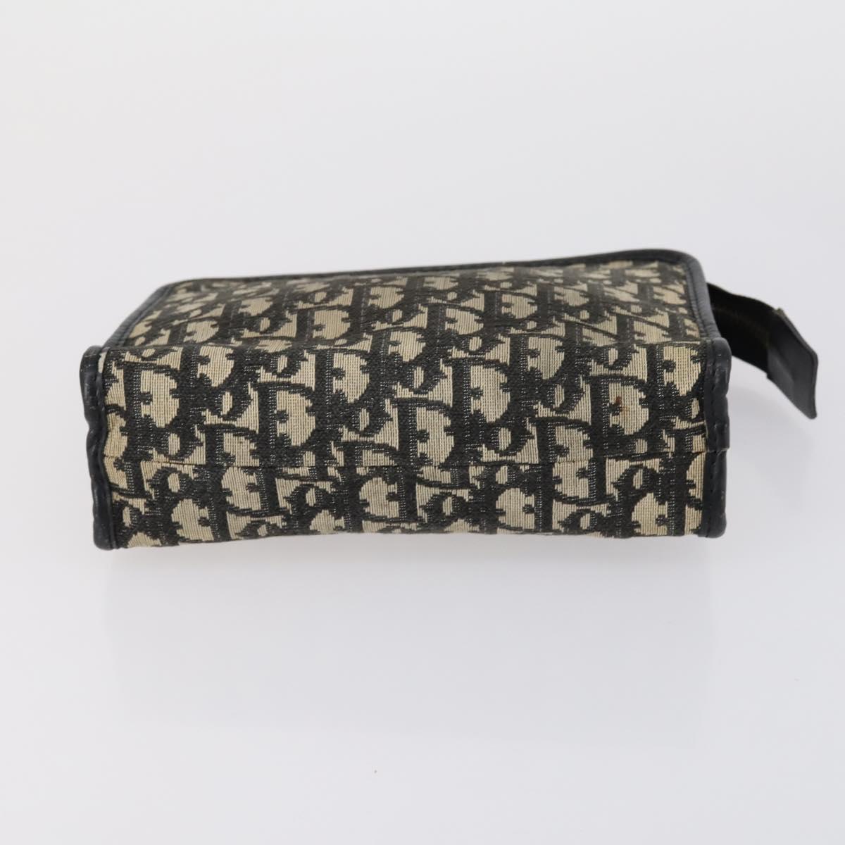 Christian Dior Trotter Canvas Shoulder Bag 2 Set Navy Brown Auth bs31057